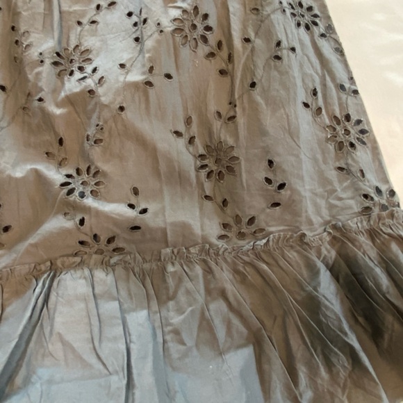 NEW - GapKids Dark Gray Baby Doll Sundress with Eyelet Skirt Size XXL - Picture 5 of 8